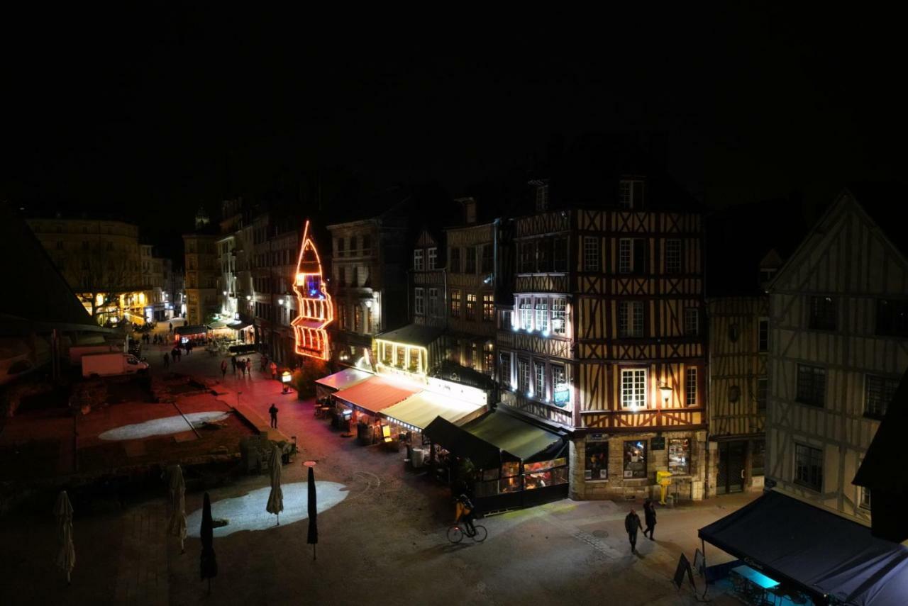 Appartement Place Du Vieux Marche Rouen Bagian luar foto