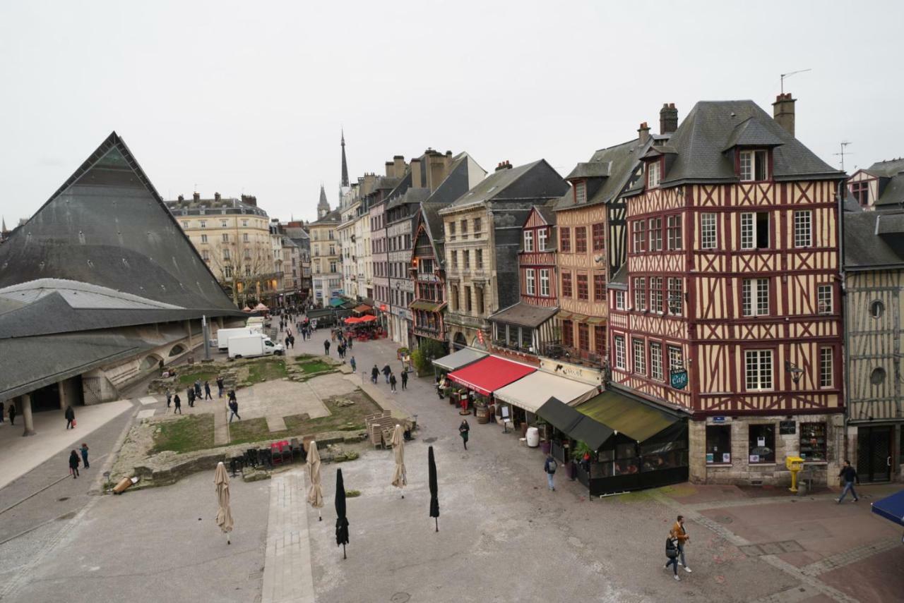 Appartement Place Du Vieux Marche Rouen Bagian luar foto